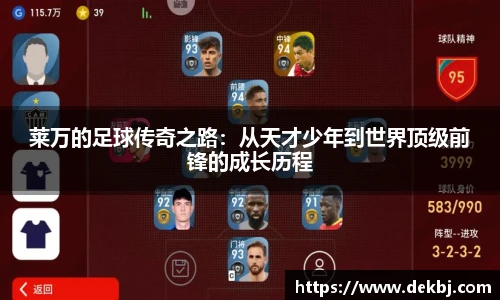 莱万的足球传奇之路：从天才少年到世界顶级前锋的成长历程
